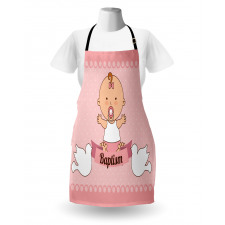 Baby with a Message Cartoon Apron