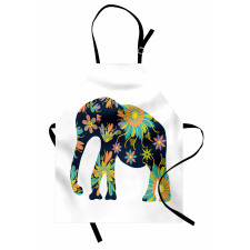 Oriental Floral Elephant Apron