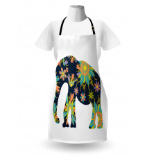 Oriental Floral Elephant Apron