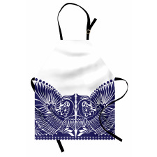 Polish Flourish Bird Print Apron