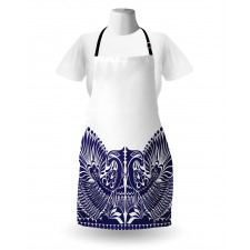 Polish Flourish Bird Print Apron