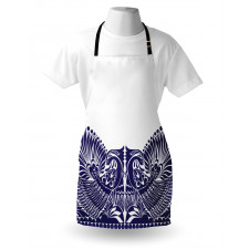 Polish Flourish Bird Print Apron