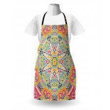 Colorful Chaotic Motif Apron