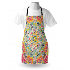 Colorful Chaotic Motif Apron