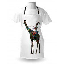 Girl Riding Giraffe Apron