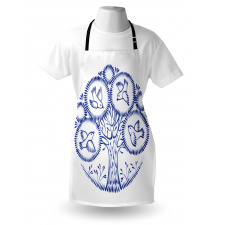 Birds in Botany Circles Apron