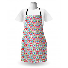 Flowers Birds and Hearts Apron