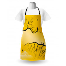 Birds on Bare Branches Apron