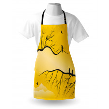 Birds on Bare Branches Apron