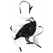 Gothic Art Ornate Bird Apron