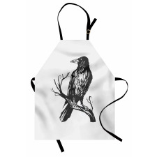 Bird on Bare Branch Art Apron