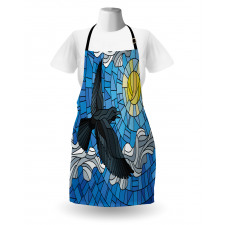 Stained Glass Bird Sky Apron