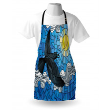 Stained Glass Bird Sky Apron