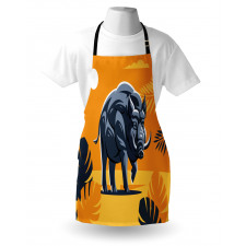 Hog Boar Tropical Leaves Apron