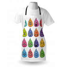 Happy Colorful Kawaii Apron