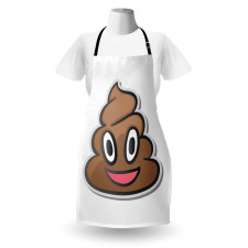 Smiling Face Turd Doodle Apron