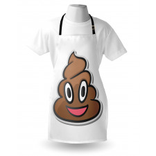 Smiling Face Turd Doodle Apron