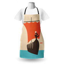 Sailboat with Woman Apron