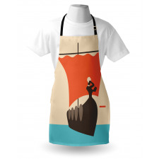 Sailboat with Woman Apron