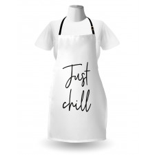 Hand Drawn Typography Apron