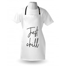 Hand Drawn Typography Apron