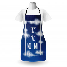 Sky Has No Limit Square Frame Apron