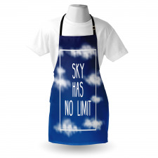 Sky Has No Limit Square Frame Apron