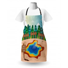 Cartoon Prismatic Spring Apron