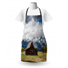 Rustic Wooden Cottage View Apron