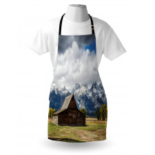 Rustic Wooden Cottage View Apron