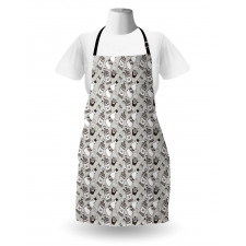 Hand Drawn Drink Bottles Apron