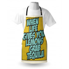 Retro Design Funny Words Apron