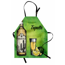 Bottle Shot Glass and Lime Apron