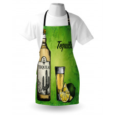 Bottle Shot Glass and Lime Apron