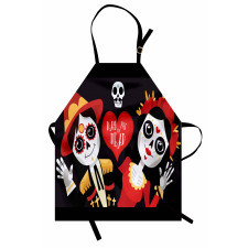 Sugar Skull Art Apron