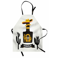 Sugar Skull on Bottle Hat Apron