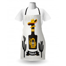 Sugar Skull on Bottle Hat Apron