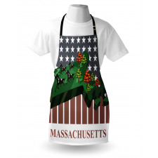 State Map Old Glory Apron