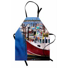 Boats Pier Nautical Apron