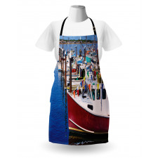 Boats Pier Nautical Apron