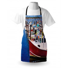 Boats Pier Nautical Apron