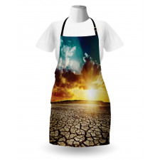 Sunset Cracked Earth Apron