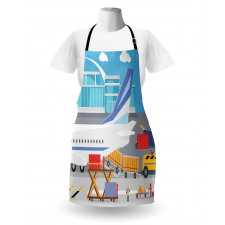 Loading Cargo Plane Cartoon Apron