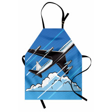 Pop Art Take Off Plane Dots Apron