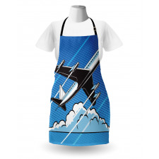 Pop Art Take Off Plane Dots Apron