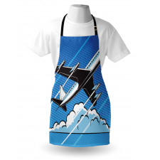 Pop Art Take Off Plane Dots Apron