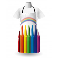 Painting Craft and Rainbow Apron