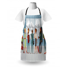 People at Line with Luggage Apron