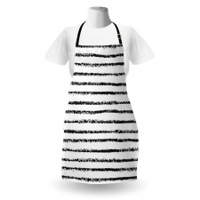 Grungy Brushstroke Lines Apron