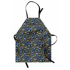 Irregular English Letters Apron